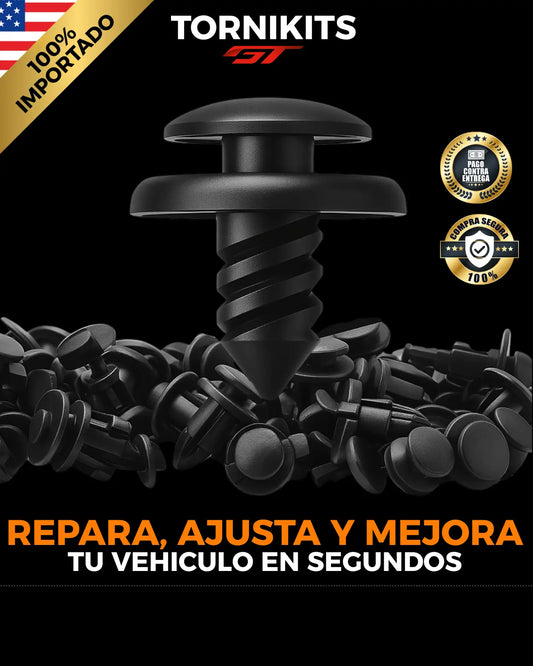 Kit de 100 Tornillos Multifuncionales Para Vehiculos
