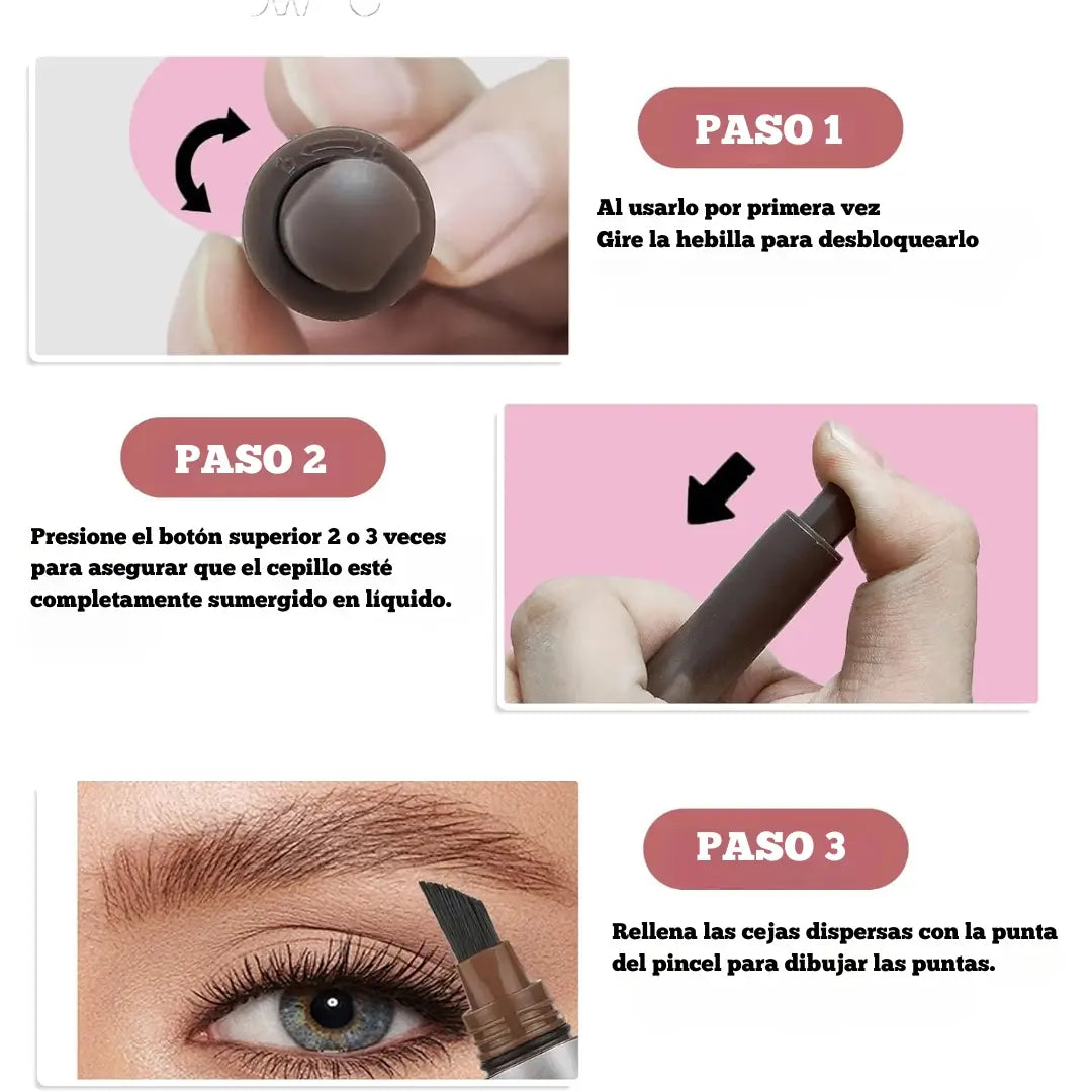 💖 Brow-fection™ – Define y Rellena sin Manchas Todo el Día 💯